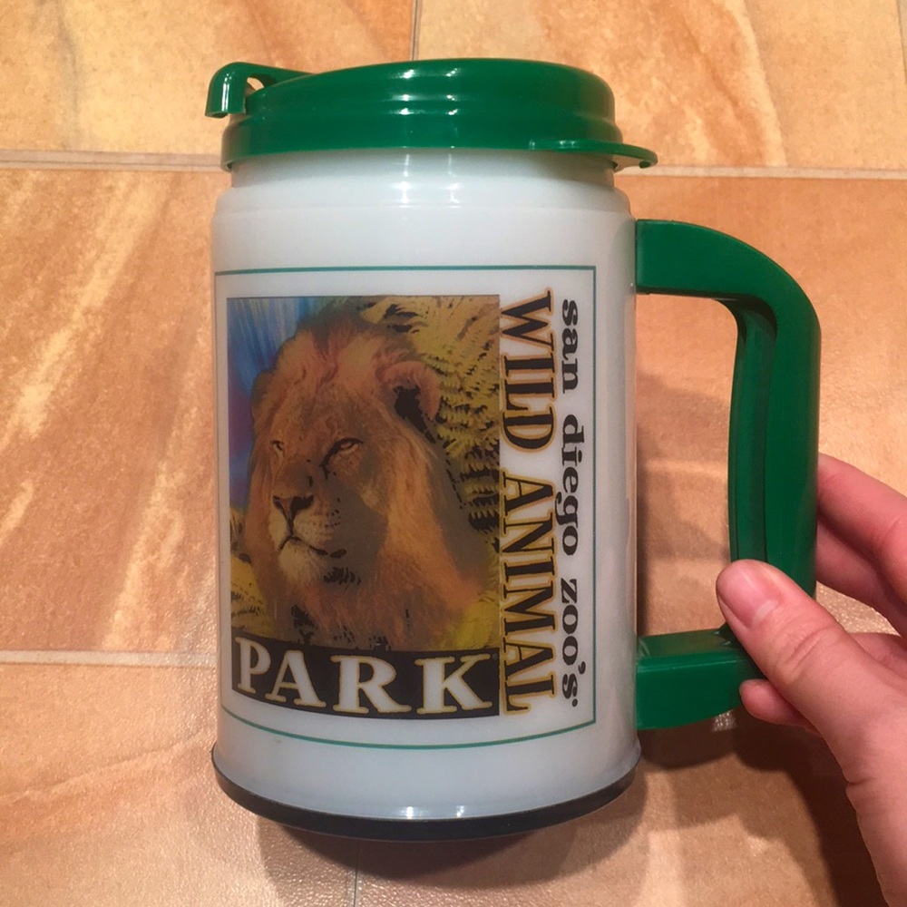 NWOT San Diego Zoo Wild Animal Park Souvenir Plastic Light Up Mug Cup